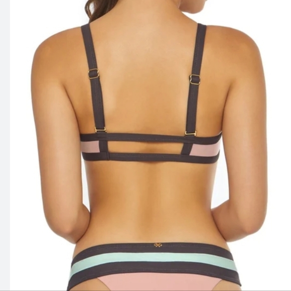 PilyQ Riviera Bikini 2pc (Top + Bottom) SWIM SET Size Large - Picture 2 of 7